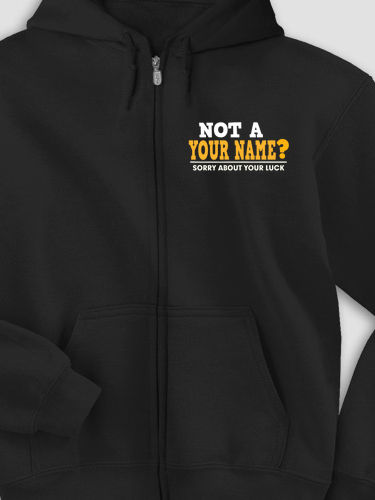 Sorry About Your Luck : Embroidered Zip Hoodies