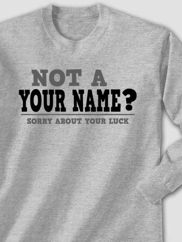 Sorry About Your Luck : Printed Long Sleeves