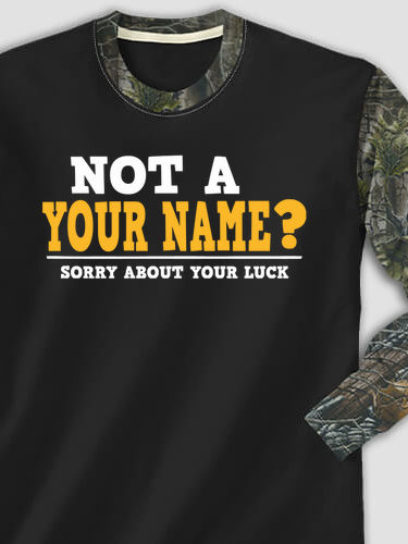 Sorry About Your Luck : Printed 2-Tone Camo Long Sleeves