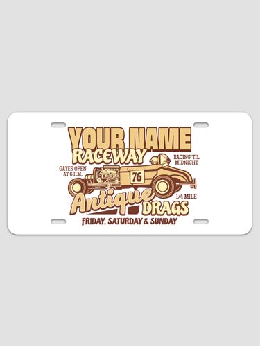 Antique Drag Race : License Plates