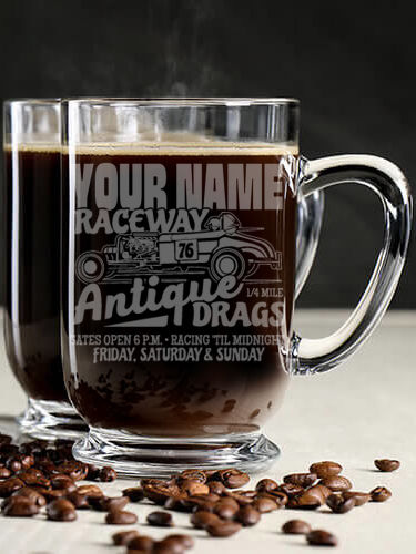 Antique Drag Race : Coffee Mugs - Engraved