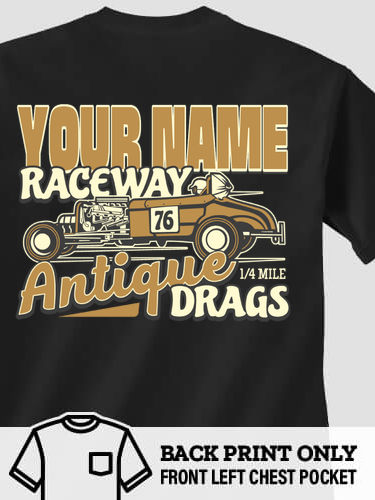 Antique Drag Race : Printed Pocket T-Shirts