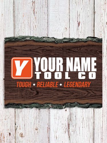 Tool Company : Faux Sliced Log Plaque