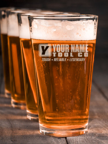 Tool Company : Pint Glasses - Engraved