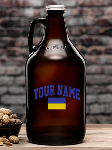 Ukrainian Varsity : Beer Growlers - Color Printed