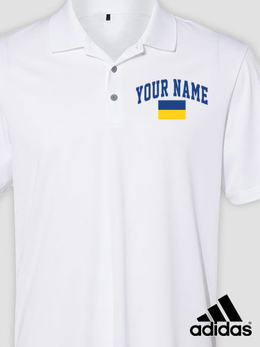 Ukrainian Varsity : Embroidered Adidas&reg; Polo Shirts