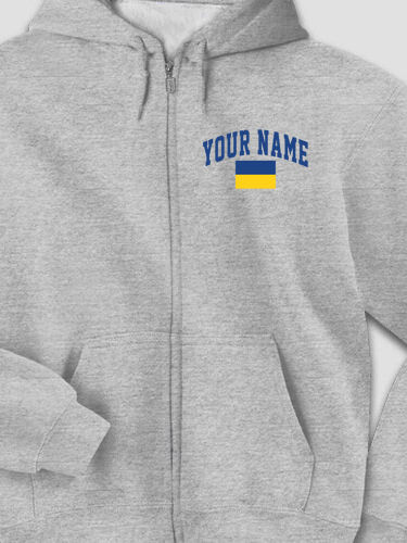 Ukrainian Varsity : Embroidered Zip Hoodies