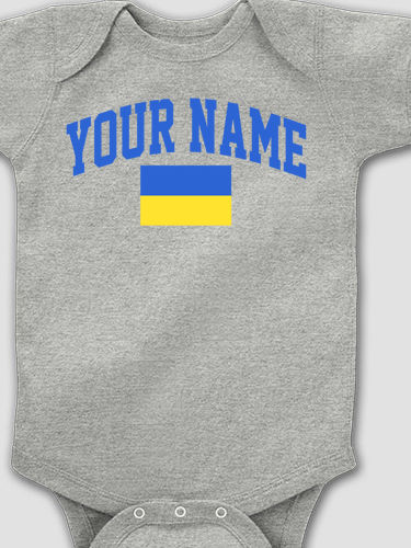 Ukrainian Varsity : Printed Baby Bodysuits