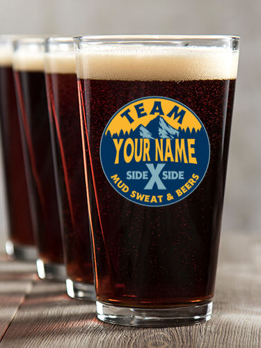 Team Side By Side : Pint Glasses - Color Printed