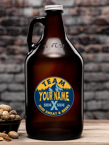 Team Side By Side : Beer Growlers - Color Printed