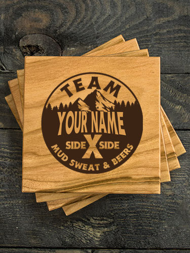 Team Side By Side : Coasters - Engraved