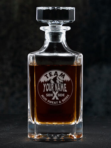Team Side By Side : Whiskey Decanter - Engraved