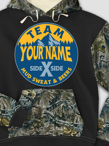 Team Side By Side : Printed 2-Tone Camo Hoodies