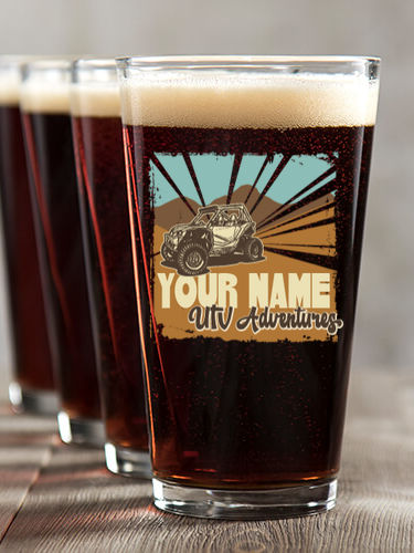 UTV Adventures : Pint Glasses - Color Printed