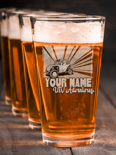UTV Adventures : Pint Glasses - Engraved
