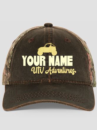 UTV Adventures : Embroidered 2-Tone Camo Hats