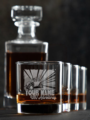 UTV Adventures : Decanter Rocks Glass Gift Sets - Engraved
