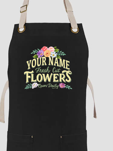 Fresh Cut Flowers : Printed Canvas Work Aprons