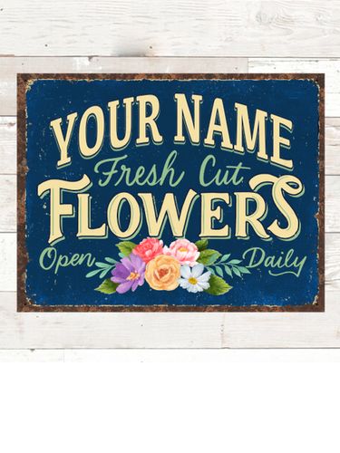 Fresh Cut Flowers : Tin Signs