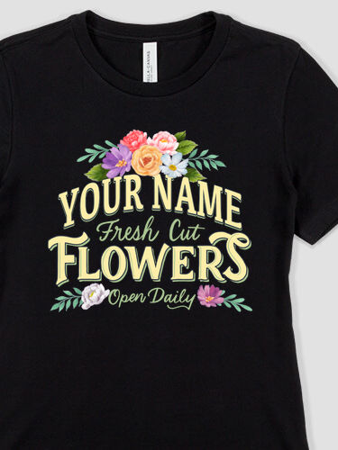 Fresh Cut Flowers : Premium Ladies T-Shirts