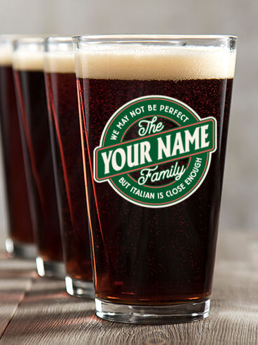 Perfectly Italian : Pint Glasses - Color Printed