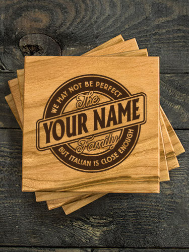 Perfectly Italian : Coasters - Engraved