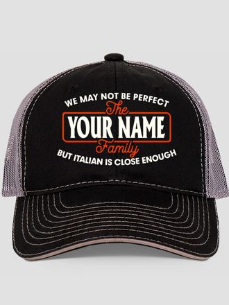 Perfectly Italian : Embroidered Trucker Hats