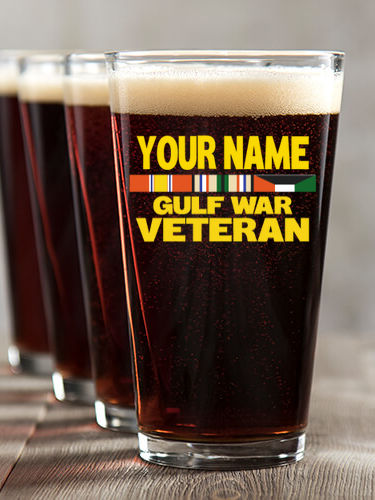 Gulf War Veteran : Pint Glasses - Color Printed