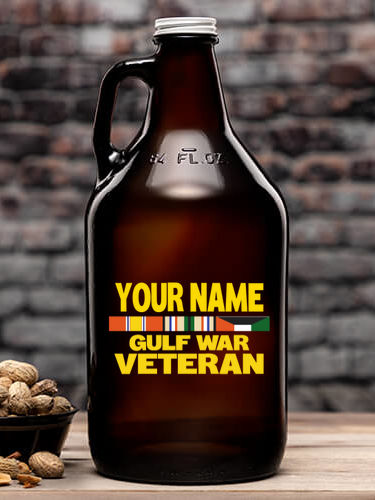 Gulf War Veteran : Beer Growlers - Color Printed