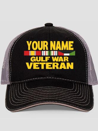 Gulf War Veteran : Embroidered Trucker Hats