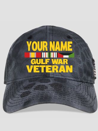 Gulf War Veteran : Embroidered Kryptek Tactical Camo Hats
