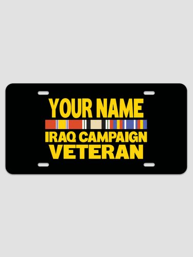 Iraq Campaign Veteran : License Plates