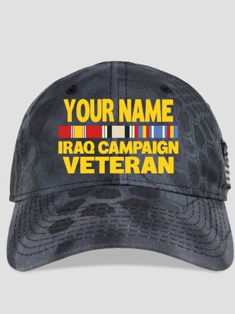 Iraq Campaign Veteran : Embroidered Kryptek Tactical Camo Hats
