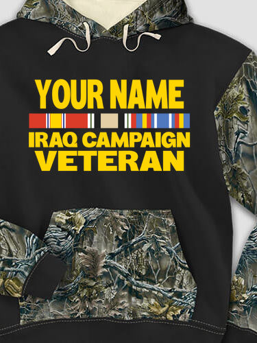 Iraq Campaign Veteran : Printed 2-Tone Camo Hoodies