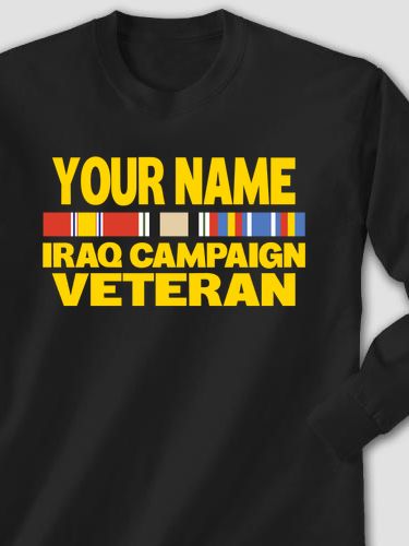 Iraq Campaign Veteran : Printed Long Sleeves