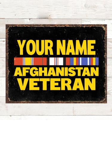 Afghanistan Veteran : Tin Signs