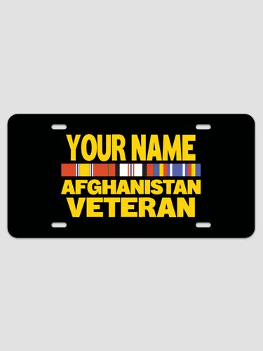 Afghanistan Veteran : License Plates