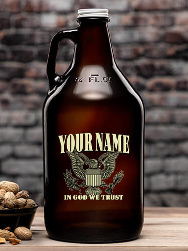 In God We Trust : Beer Growlers - Color Printed