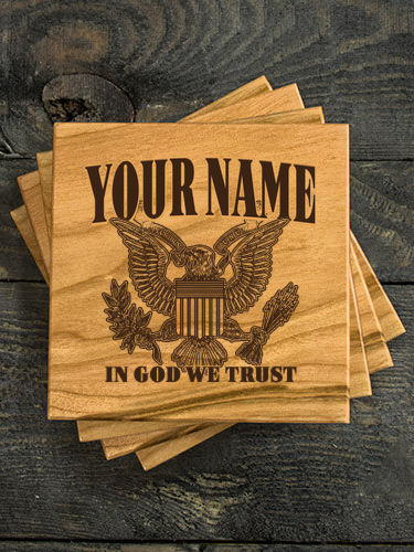 In God We Trust : Coasters - Engraved