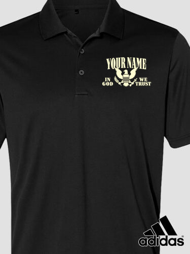 In God We Trust : Embroidered Adidas&reg; Polo Shirts