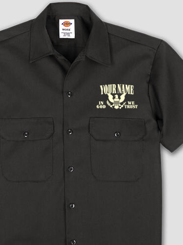 In God We Trust : Embroidered Work Shirts