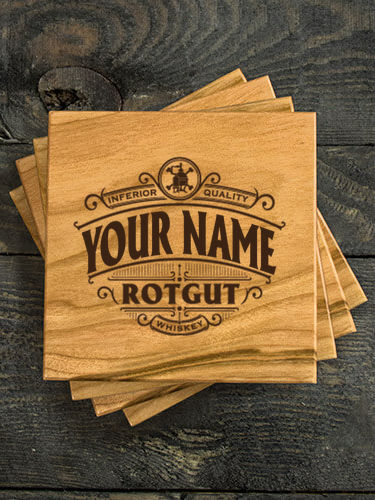 Rotgut Whiskey : Coasters - Engraved