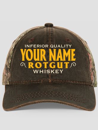 Rotgut Whiskey : Embroidered 2-Tone Camo Hats