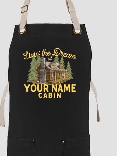 Livin' The Dream Cabin : Printed Canvas Work Aprons