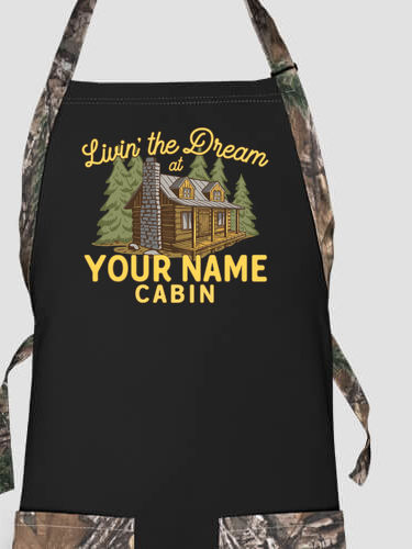 Livin' The Dream Cabin : Printed 2-Tone Aprons