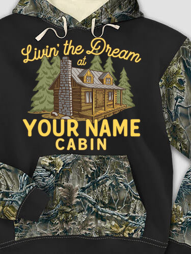 Livin' The Dream Cabin : Printed 2-Tone Camo Hoodies