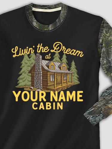 Livin' The Dream Cabin : Printed 2-Tone Camo Long Sleeves