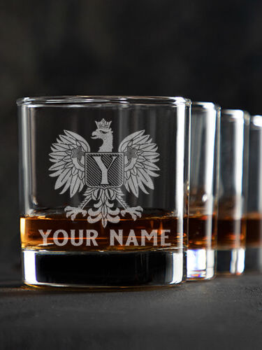 Polish Monogram : Rocks Glasses - Engraved