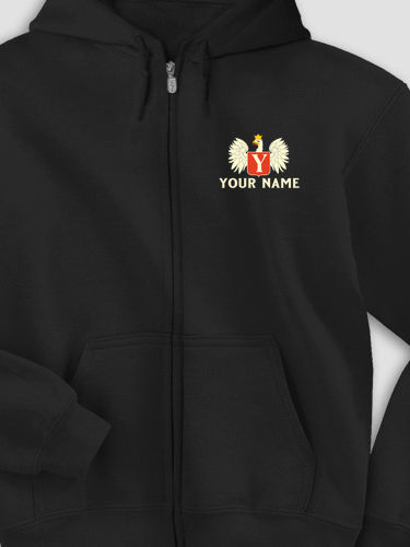 Polish Monogram : Embroidered Zip Hoodies