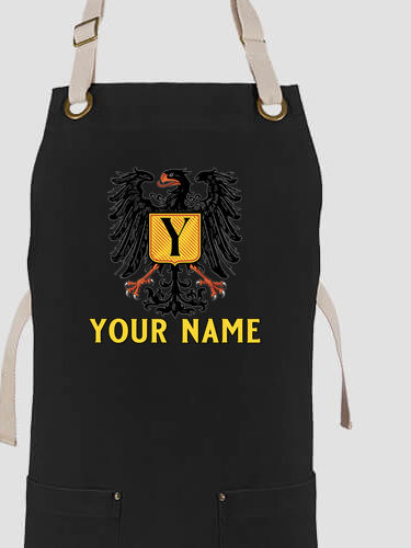 German Monogram : Printed Canvas Work Aprons